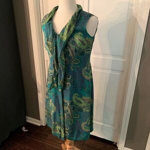 TESS Silk Kelly Green Tunic Dress
